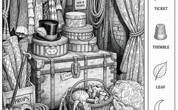 Can You Find All 4 Objects Behind the Theater Stage?