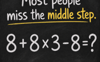 Most People Miss the Middle Step: Math Puzzle Answer
