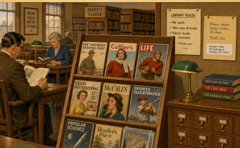 Two Mistakes in This Old Library Magazine Rack: Answer