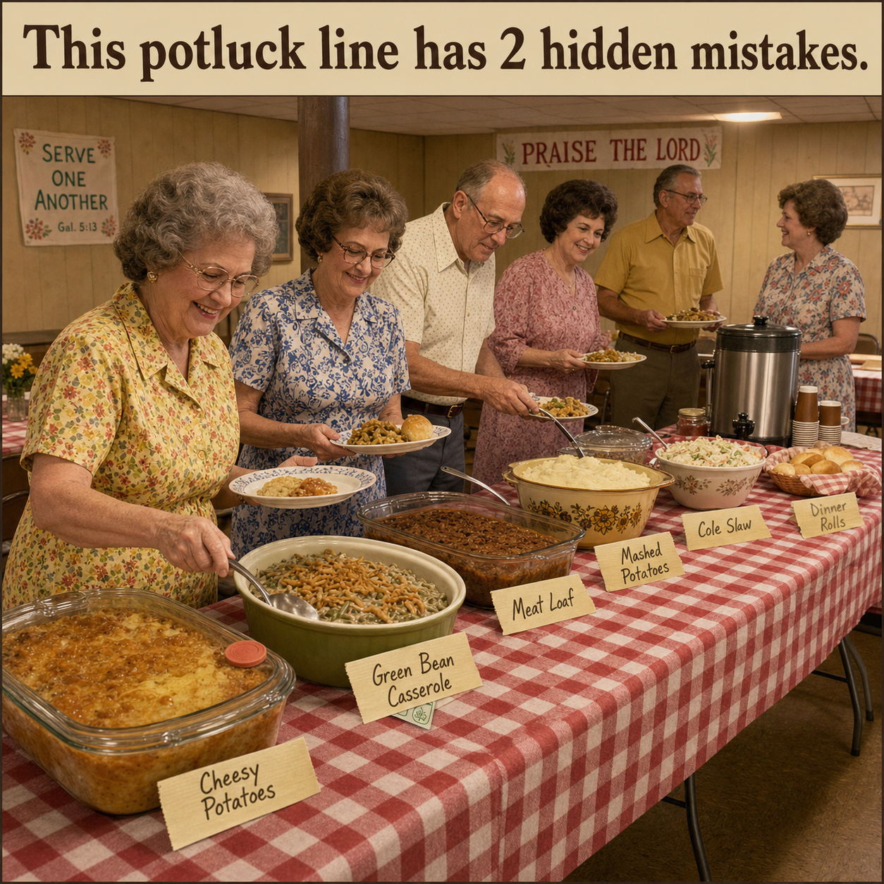 Two Hidden Mistakes in This Church Potluck Line