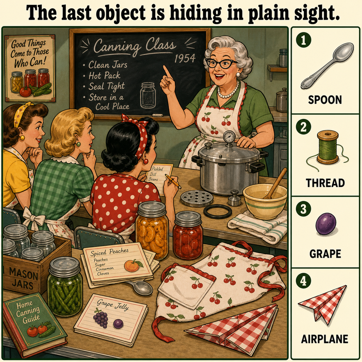 Can You Find All 4 Objects in the Canning Class?