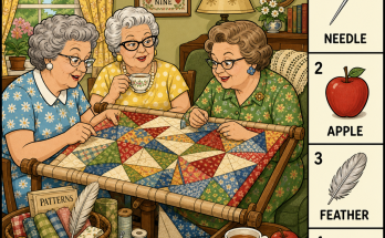Can You Find All 4 Objects at the Quilting Bee?