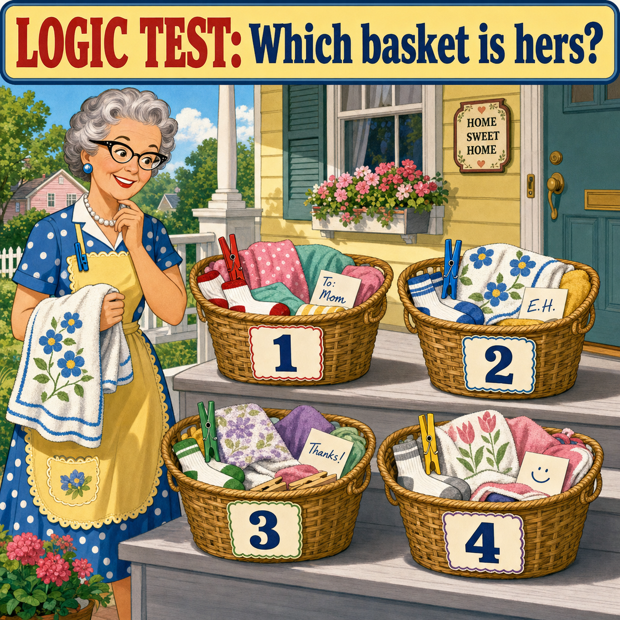 Which Basket Is Hers? Logic Test Answer