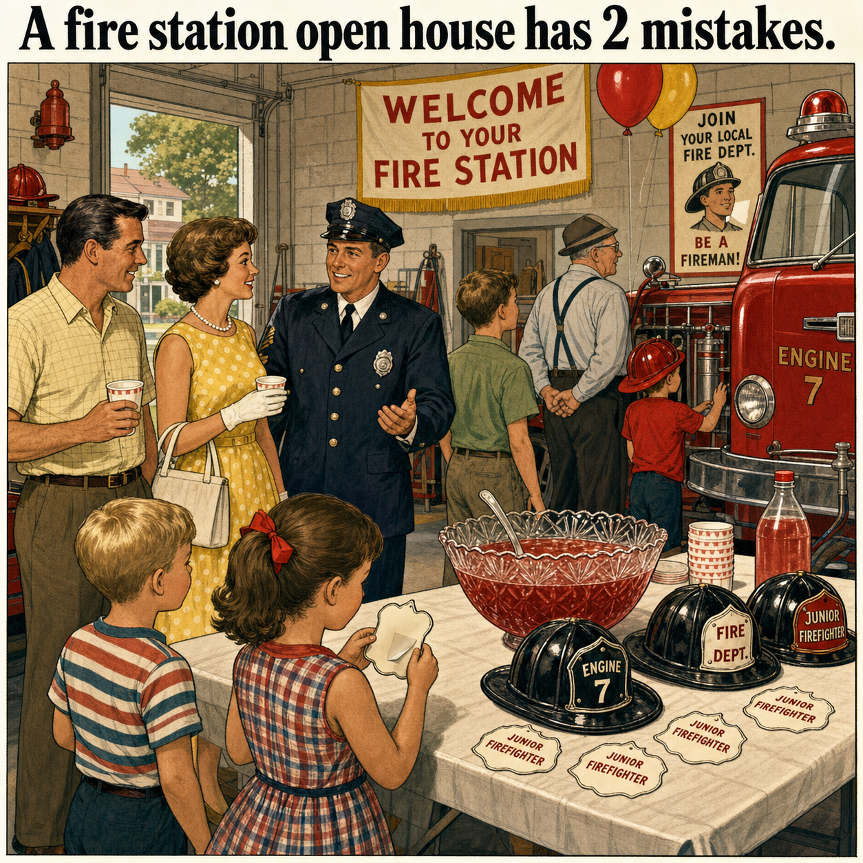 Two Mistakes at This Fire Station Open House: Answer