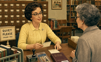 Two Mistakes at This 1960s Library Checkout Desk: Answer
