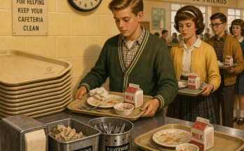 Two Mistakes in This 1960s Cafeteria Return Line