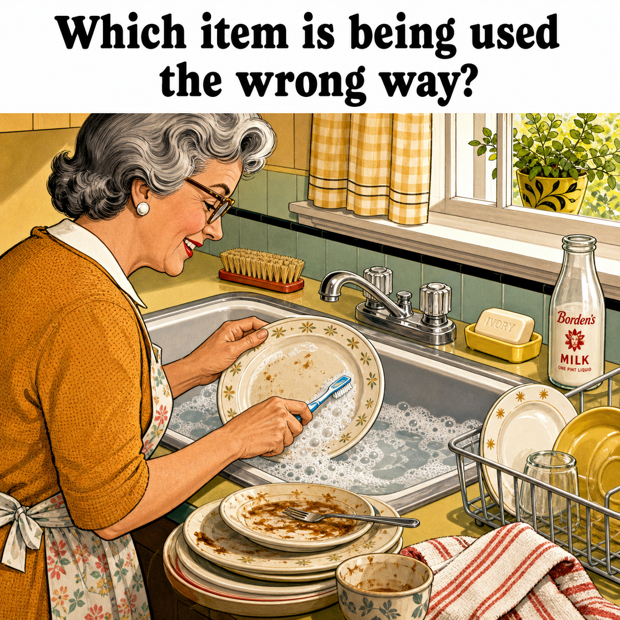 Which Item Is Being Used the Wrong Way? Answer
