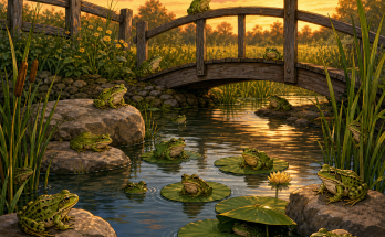 How Many Frogs Are by the Farm Pond? Answer