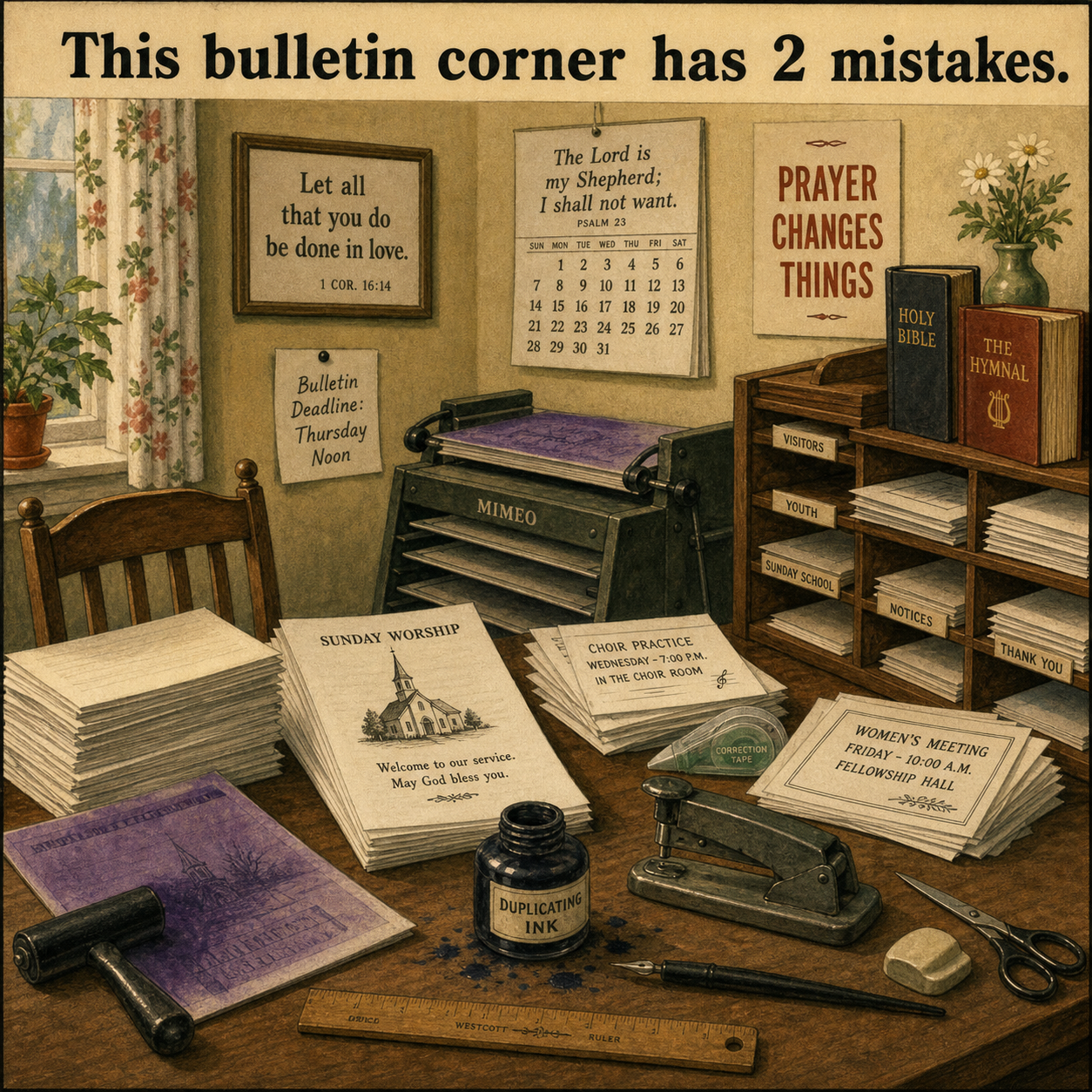 Two Mistakes in This Bulletin Corner: Answer