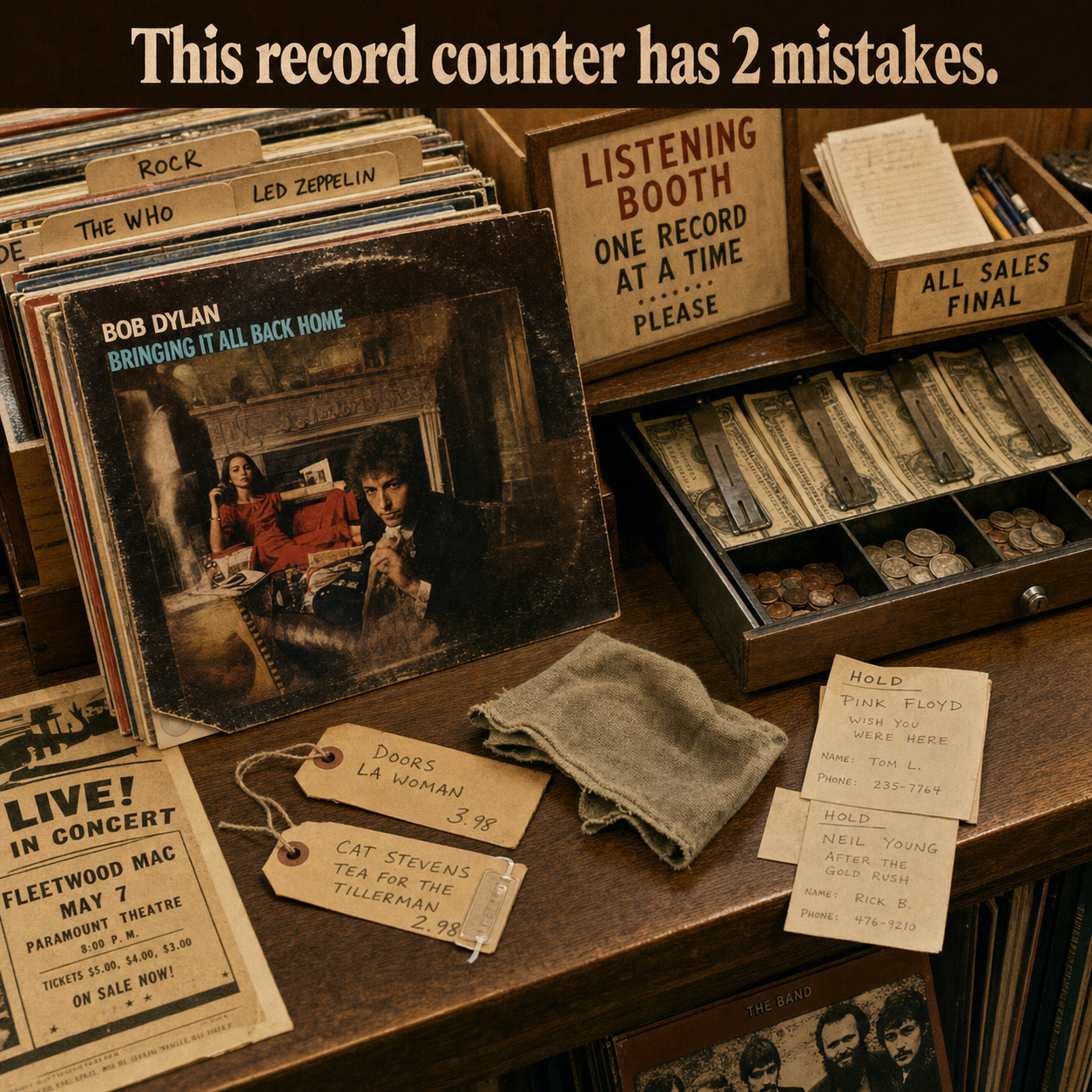 Two Mistakes at This Record Store Counter: Answer