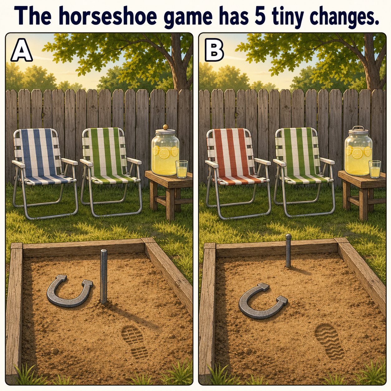 The Horseshoe Game Has 5 Tiny Changes: Answer
