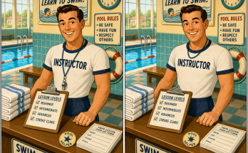 The Swim Lesson Desk Has 5 Tiny Changes: Answer
