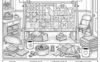 Can You Find the Teapot Shape in the Quilt Frame?