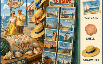 Can You Find the Anchor Shape by the Postcard Rack?