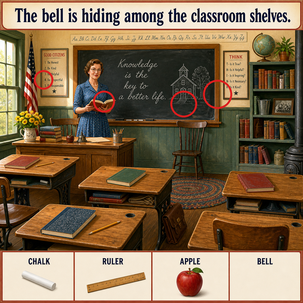 Answer: The Bell in the Schoolhouse Puzzle answer image