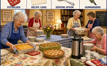 Answer: Four Hidden Objects at the Church Potluck