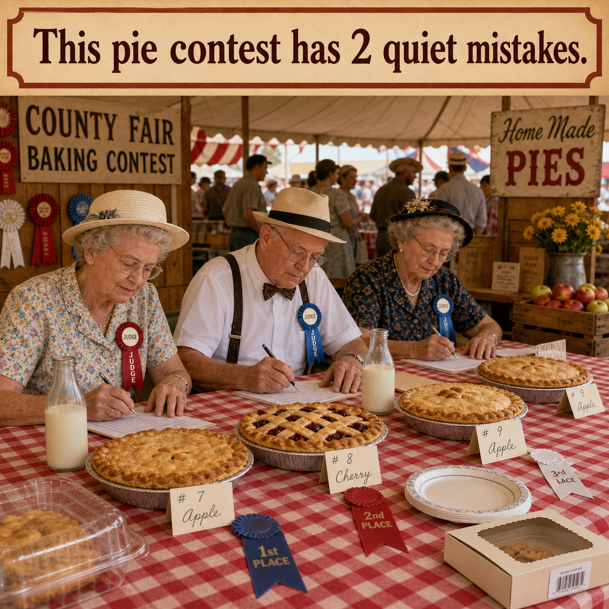 Answer: Two Modern Details at the Pie Contest