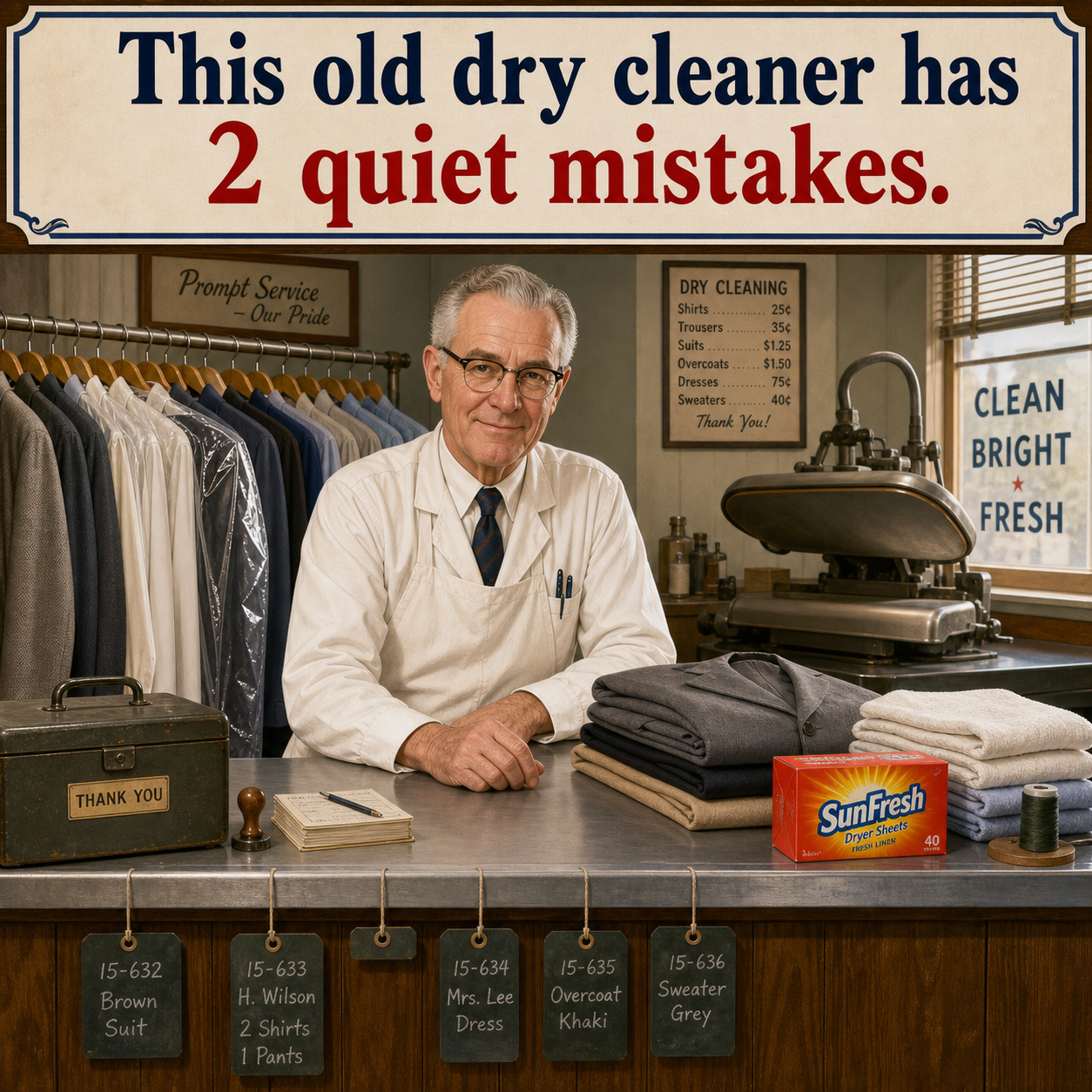 Answer: Two Modern Details in the Old Dry Cleaner