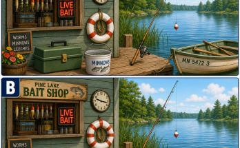 Answer: Five Differences at the Bait Shop Dock