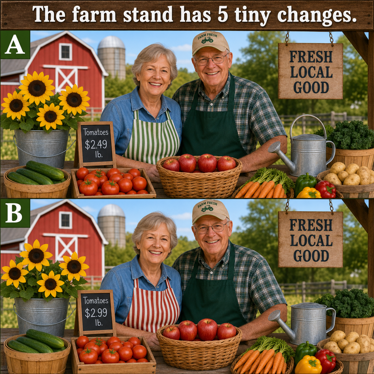 Answer: Five Farm Market Differences