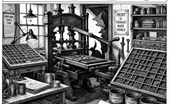 Answer: Four Hidden Objects in the Letterpress Shop