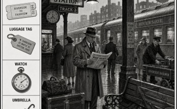 Answer: The Umbrella at the Train Station