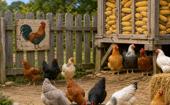 Answer: How Many Chickens Are by the Corn Crib