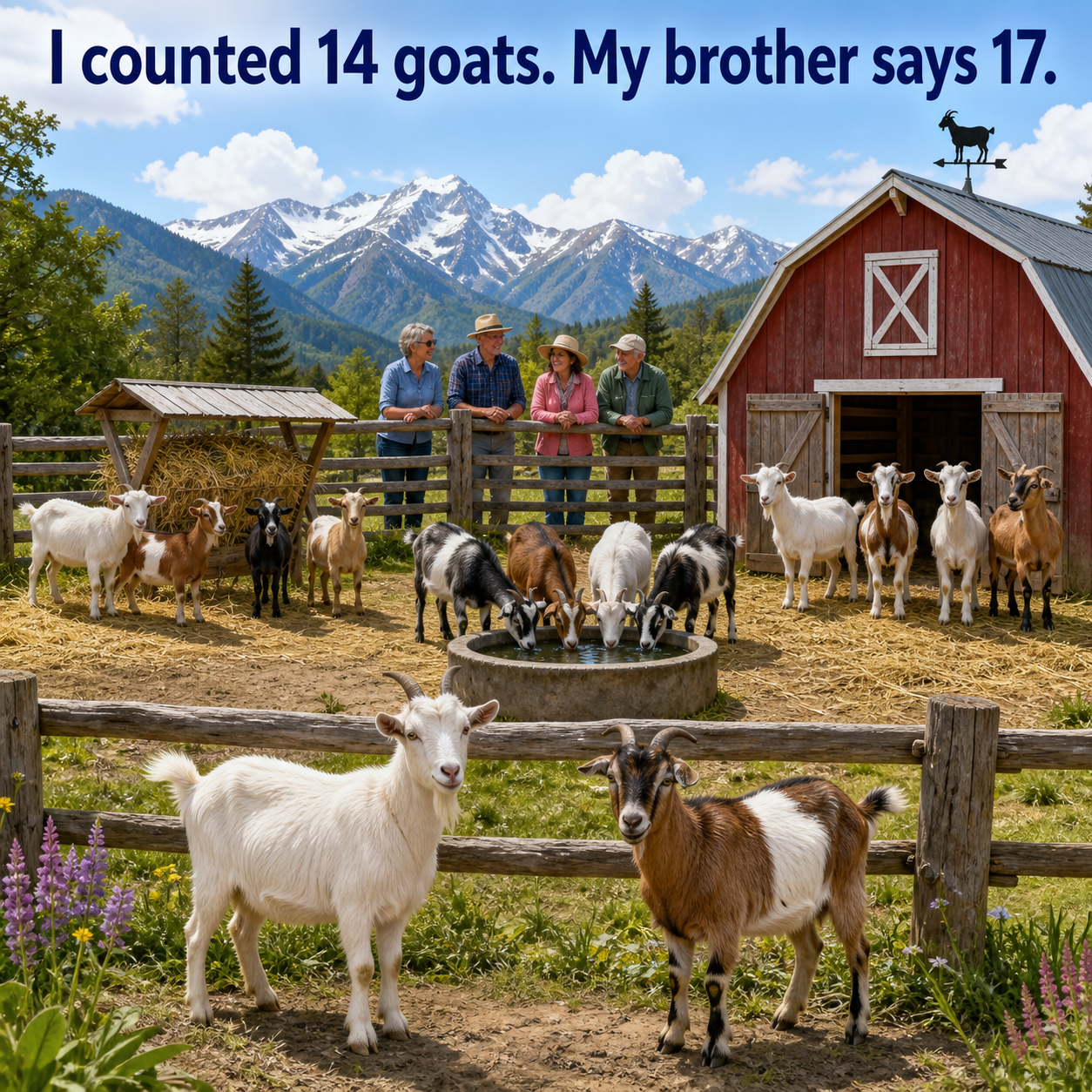 Answer: How Many Goats Are in the Mountain Corral