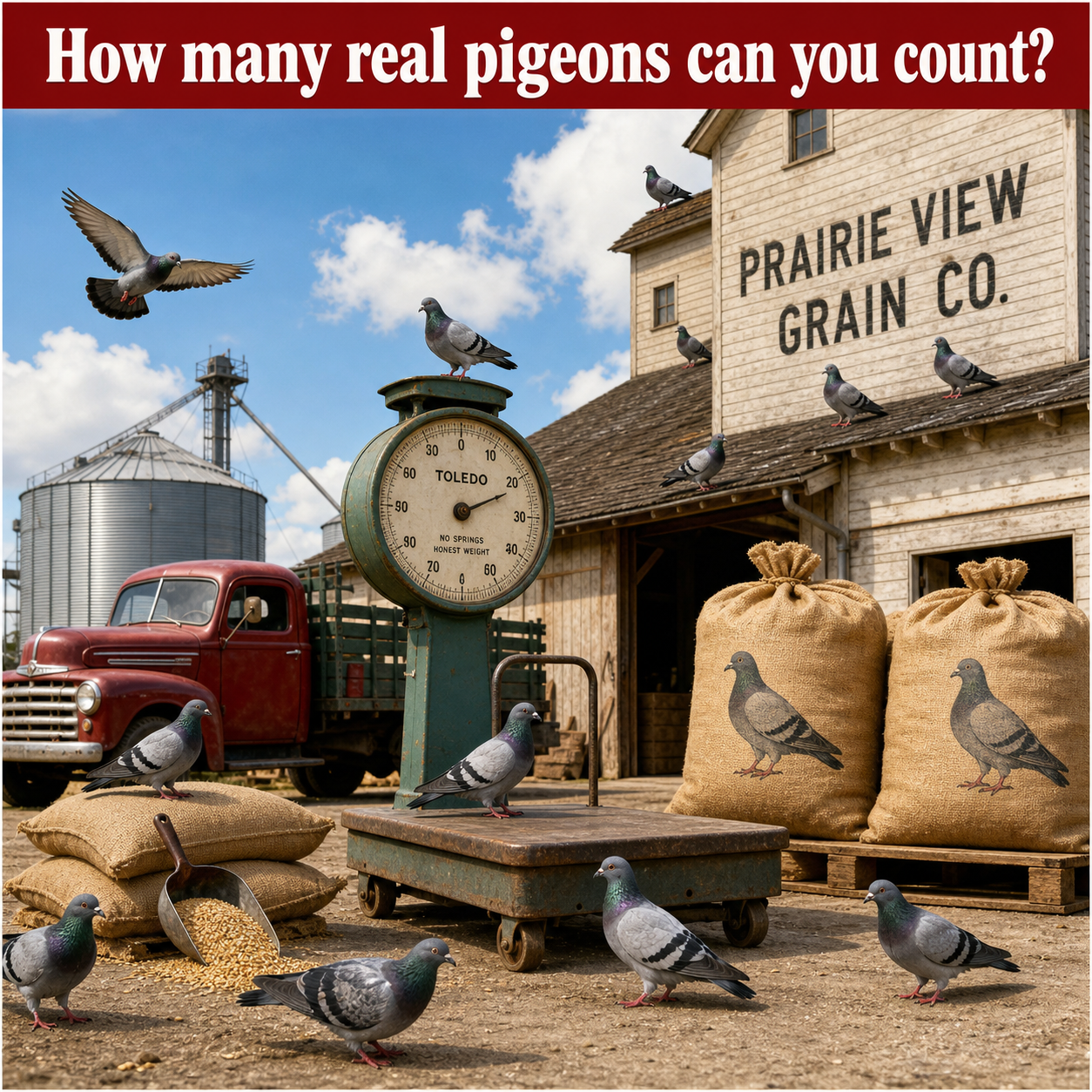 Answer: Counting the Pigeons in the Grain Elevator Yard
