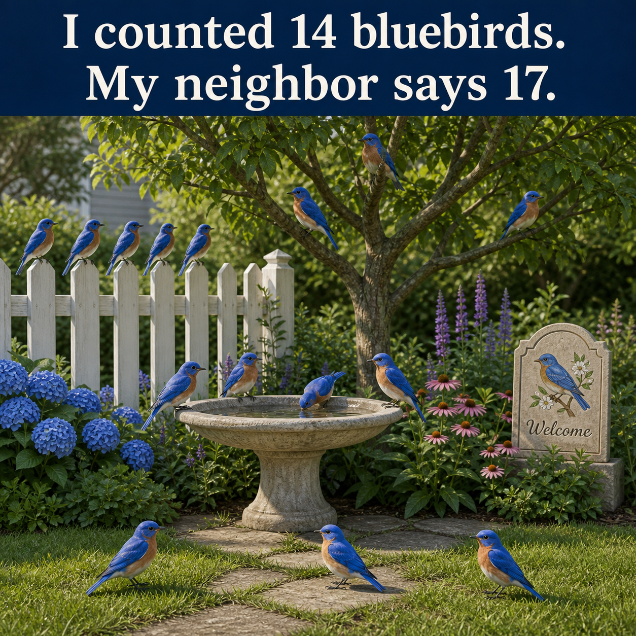 Answer: Counting the Bluebirds