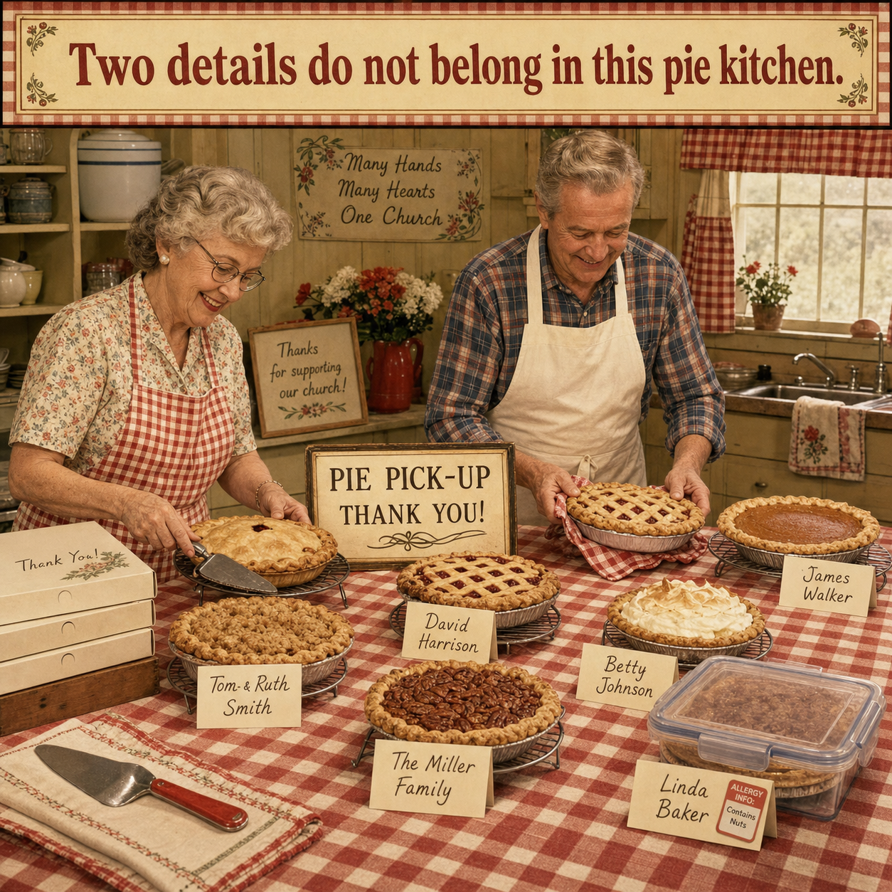 Answer: Two Mistakes in the Sunday Pie Kitchen
