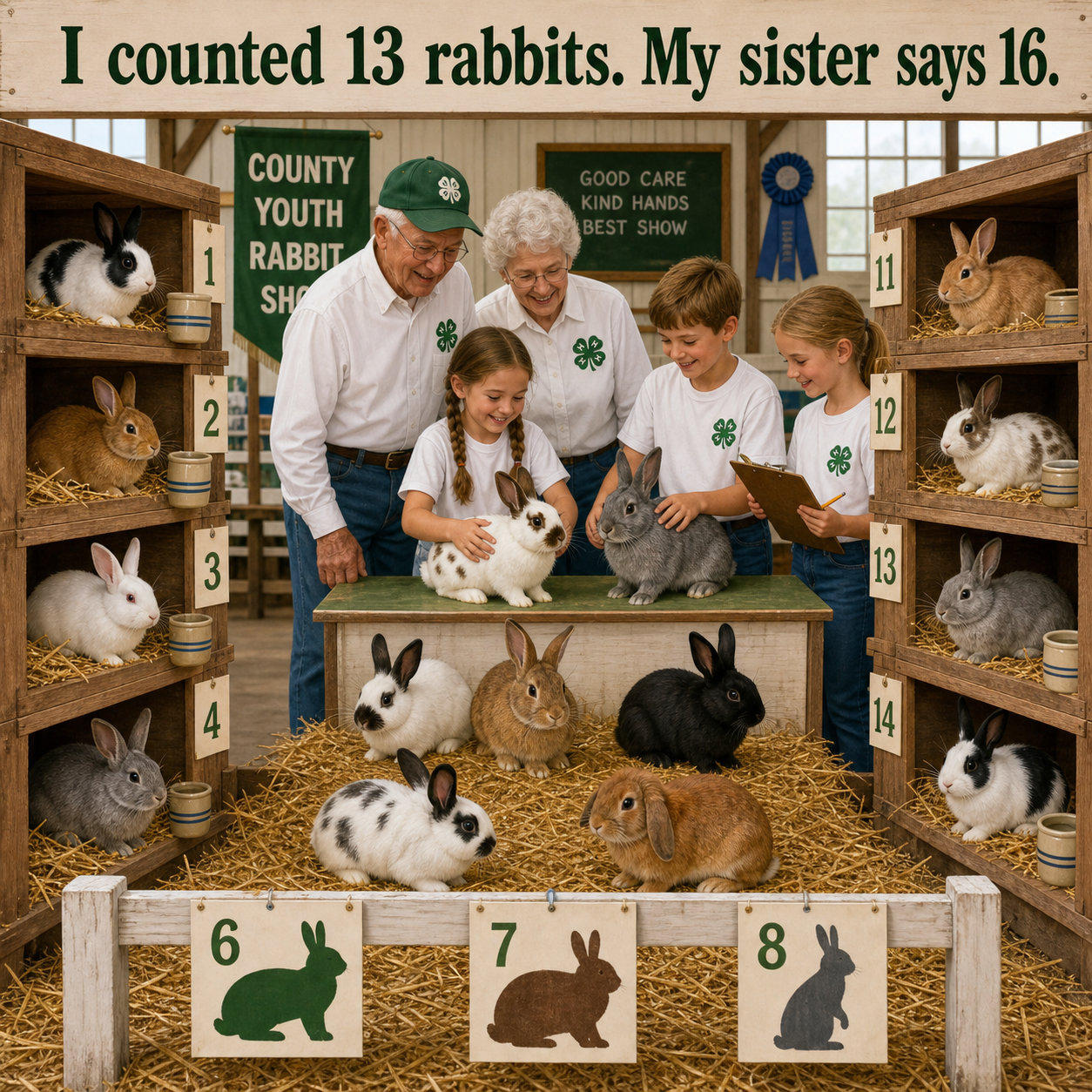 Answer: How Many Rabbits Are at the Youth Show?