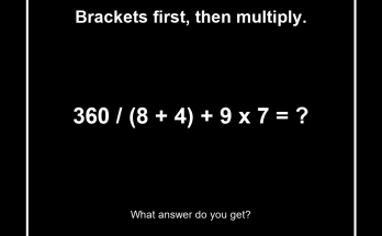 Answer: The Order-of-Operations Math Puzzle