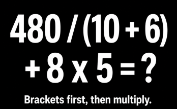 Answer: The Order-of-Operations Math Puzzle