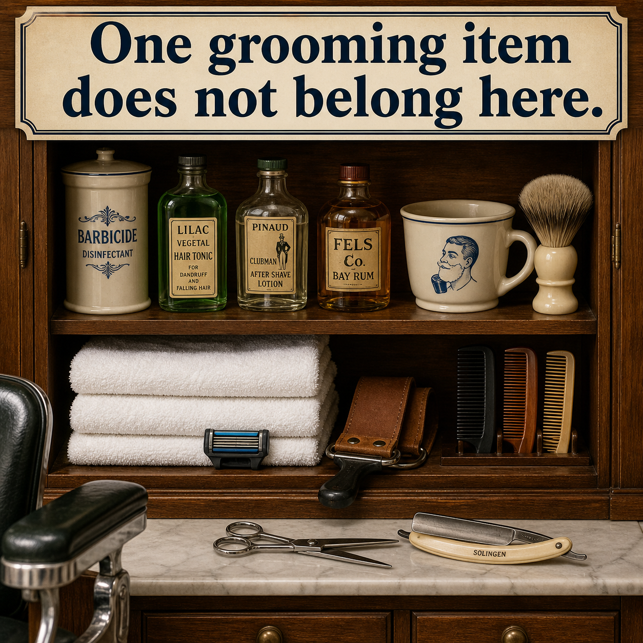 Answer: What Does Not Belong in the Barber Shop