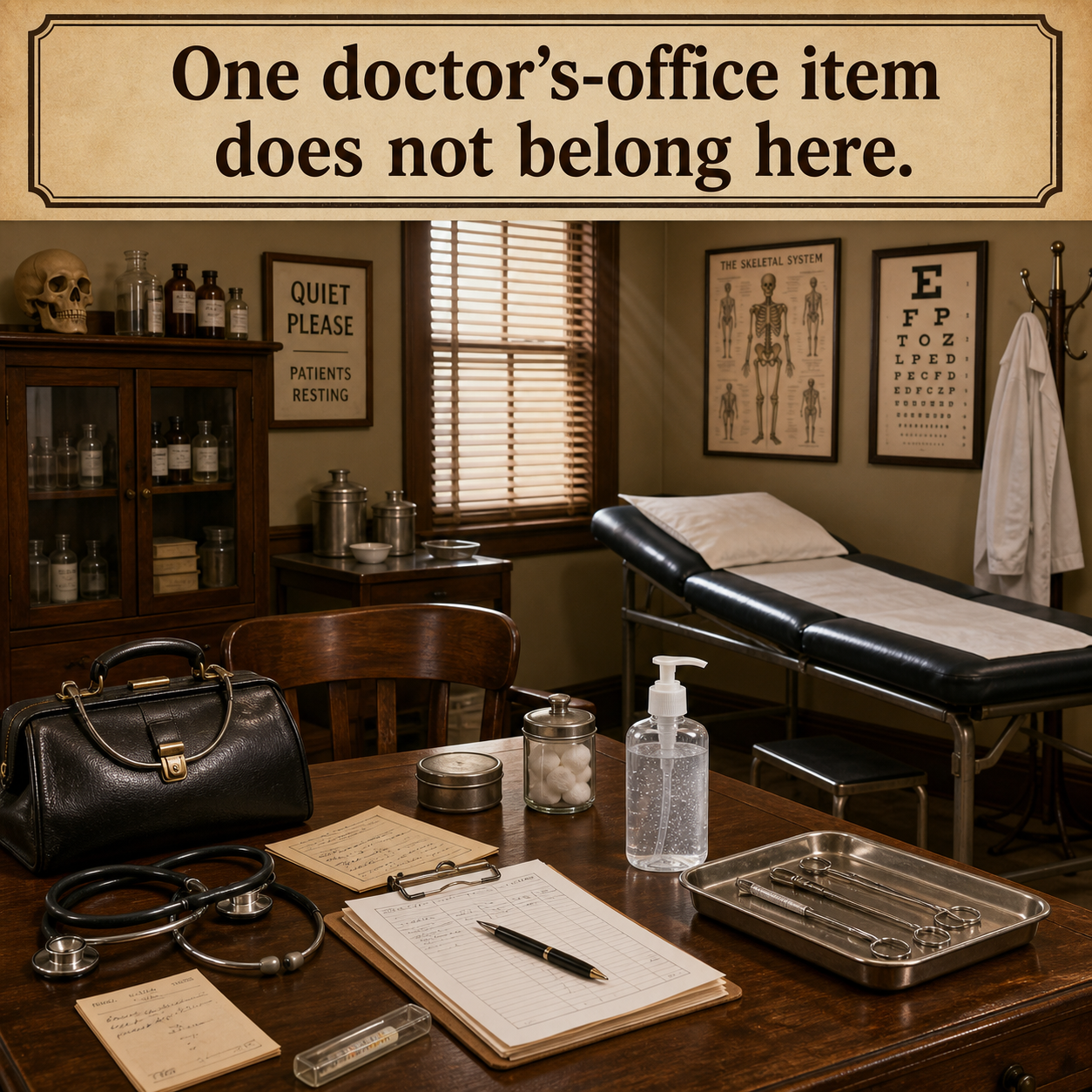 Answer: What Does Not Belong in the Country Doctor's Office