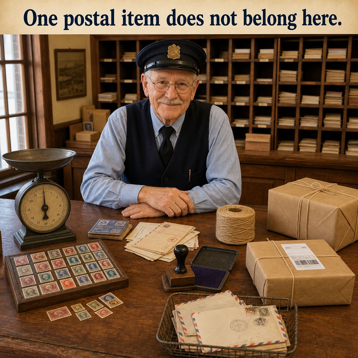 Answer: The Modern Postal Item That Does Not Belong