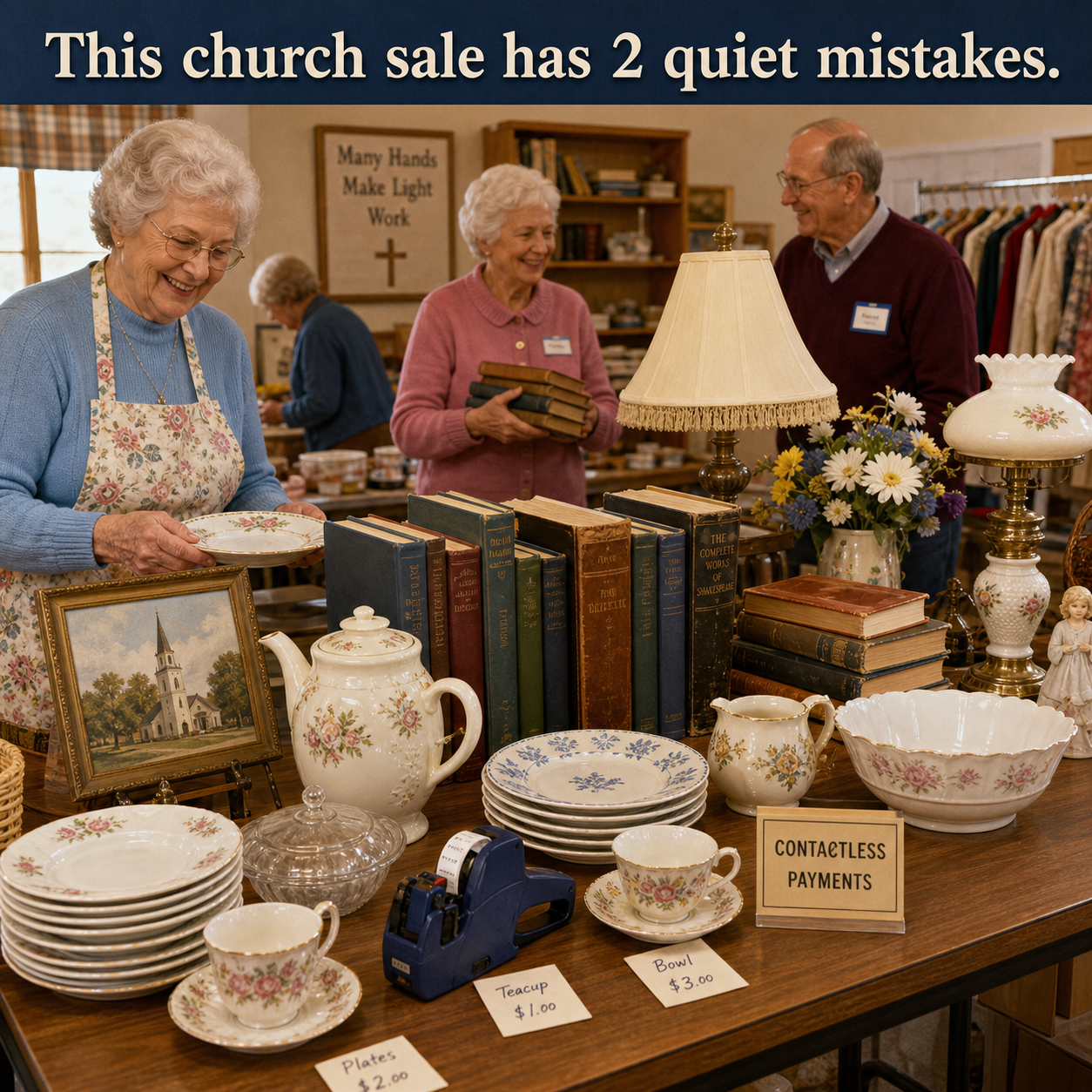 Answer: Two Modern Mistakes at the Church Sale