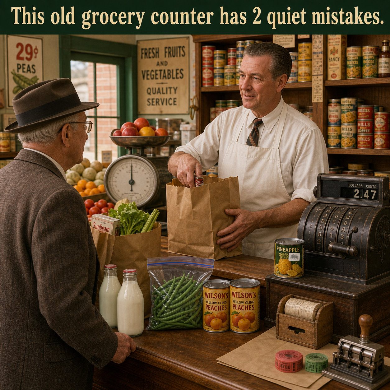 Answer: Two Modern Details at the Corner Grocery