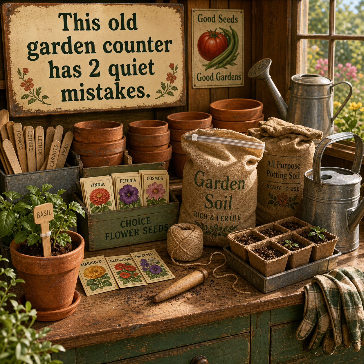 Answer: Two Mistakes at the Old Garden Counter