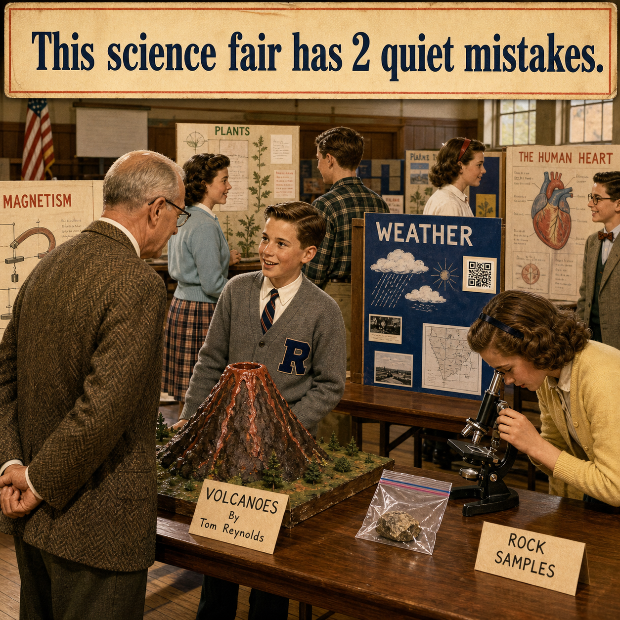 Answer: Two Mistakes at the School Science Fair