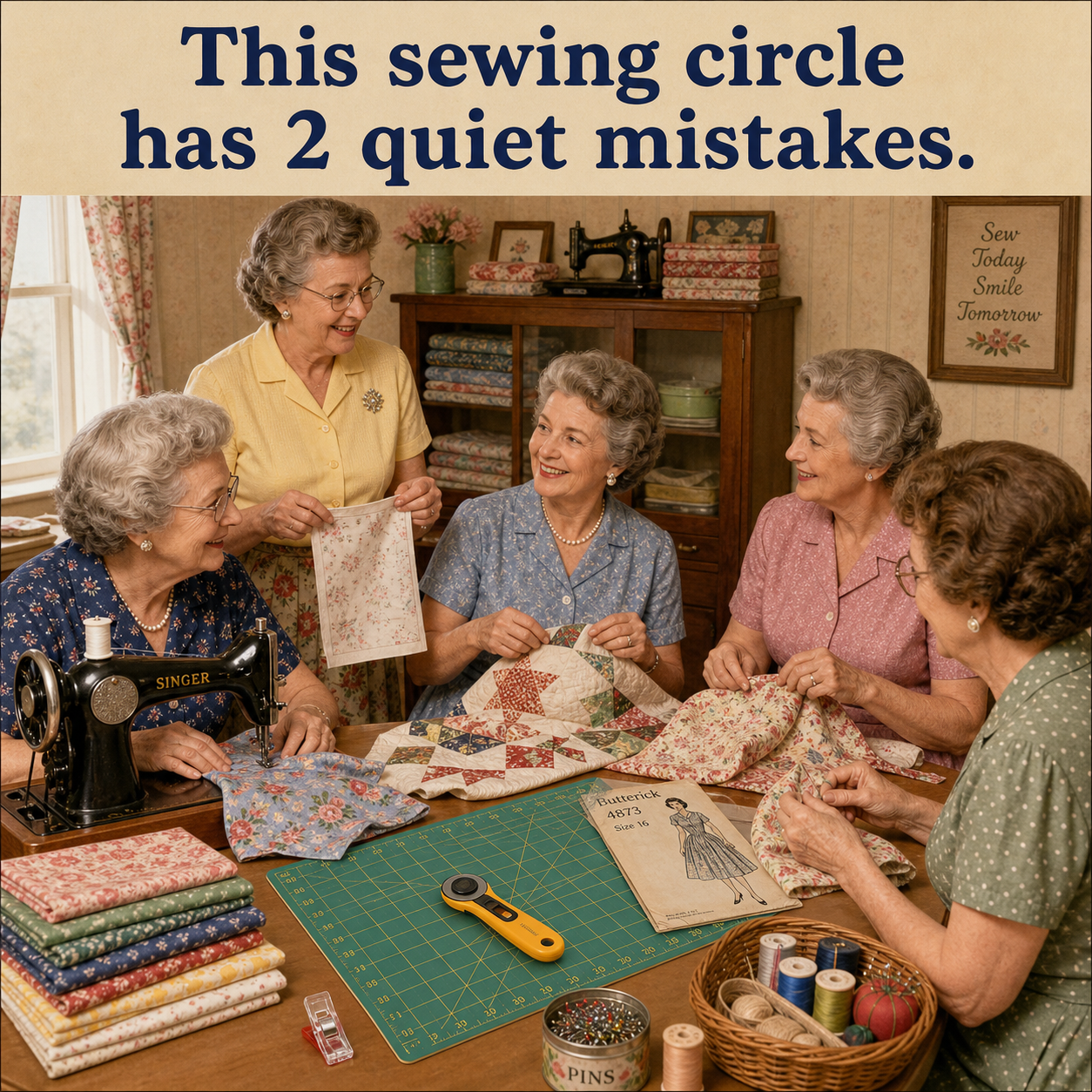 Answer: Two Sewing Circle Mistakes