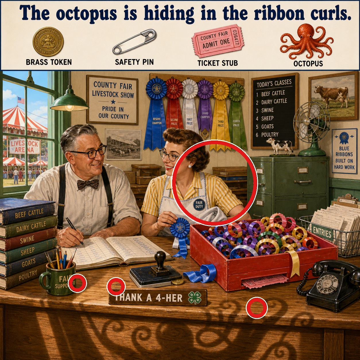 Answer: Four Hidden Objects in the Ribbon Office answer image