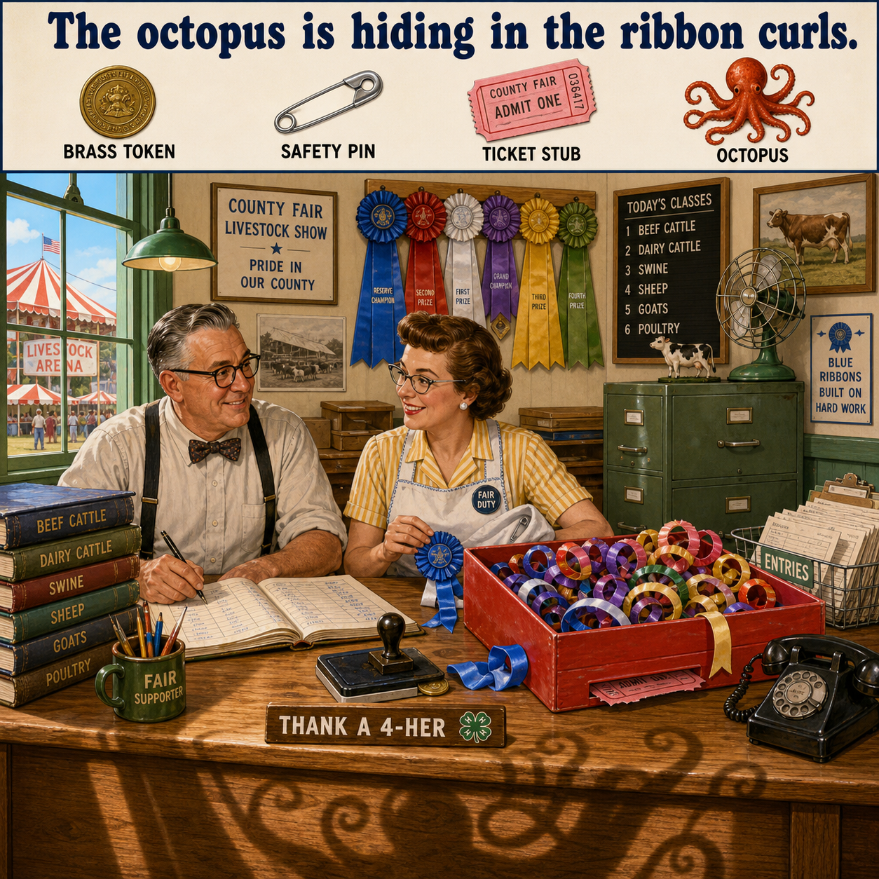 Answer: Four Hidden Objects in the Ribbon Office