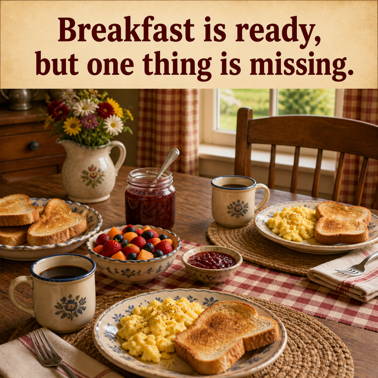 Answer: What Is Missing from the Breakfast Table?