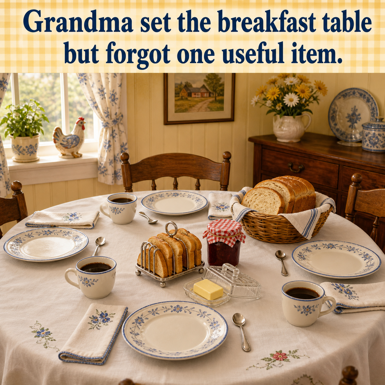 Answer: What Is Missing from Grandma's Breakfast Table?