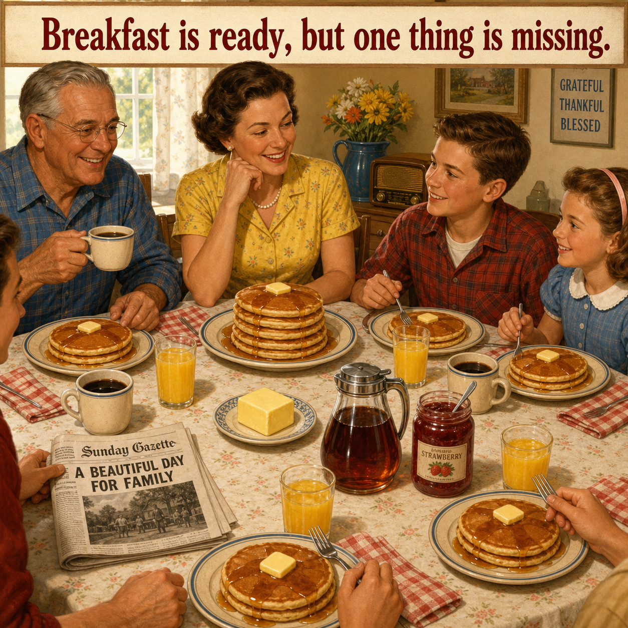 Answer: What Is Missing from the Pancake Breakfast