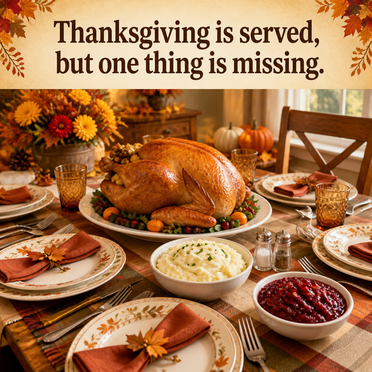Answer: What Is Missing from the Thanksgiving Table?