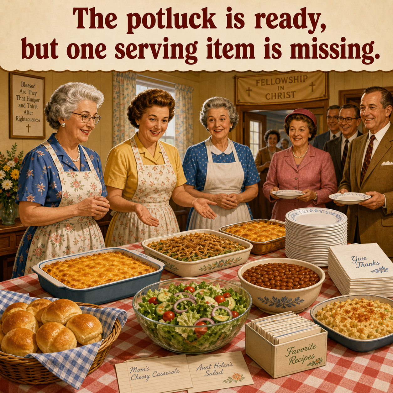 Answer: What Is Missing from the Church Potluck