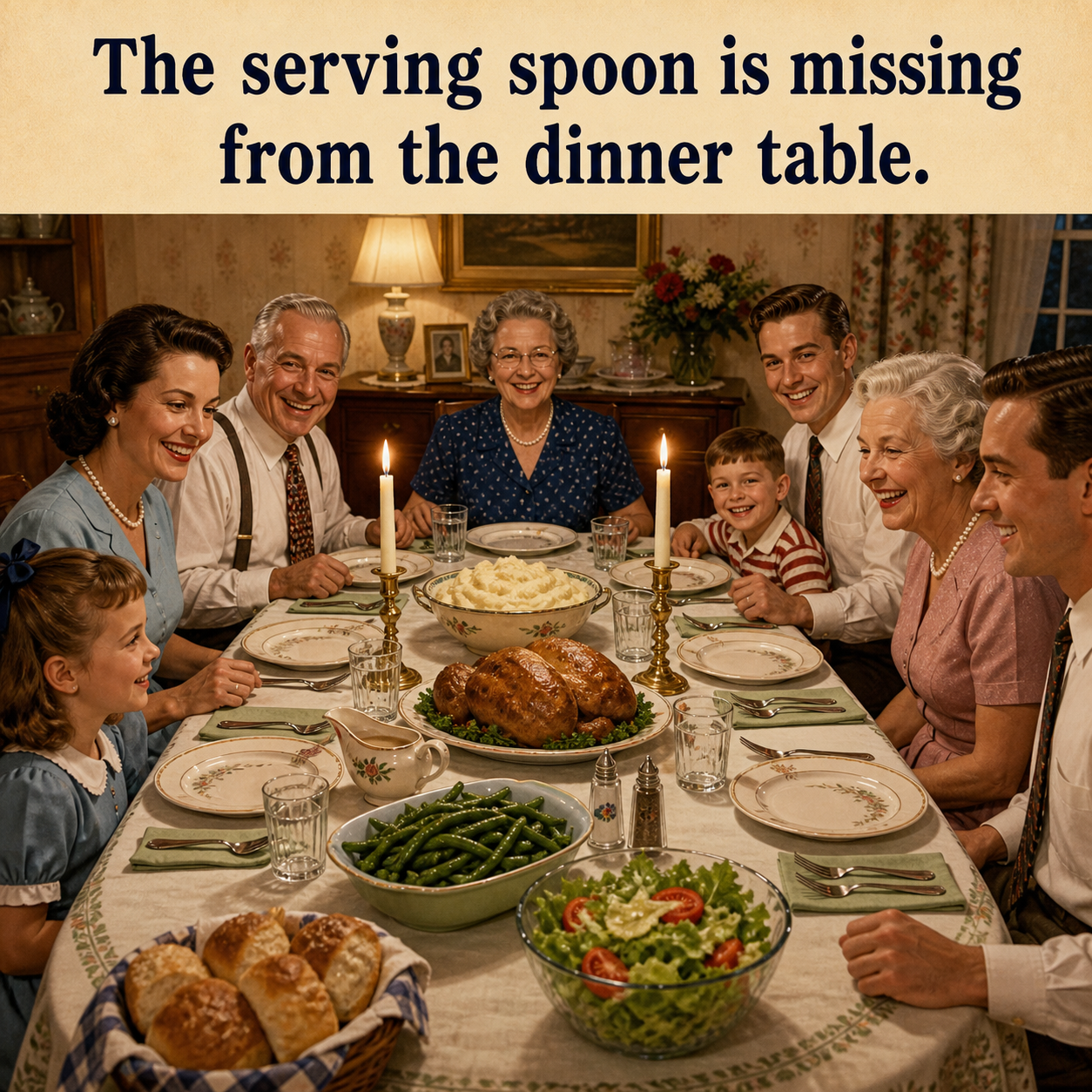 Answer: What Is Missing from the Dinner Table